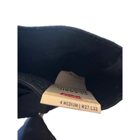 LEVIS 501 Classic Bootcut Black Mid Rise Jeans Size 4 NEW - Picture 8 of 8